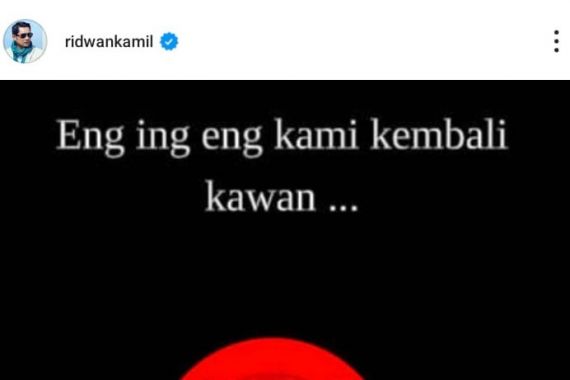Instagram Ridwan Kamil Diduga Diretas Usai Muncul Postingan Misterius, Netizen Heboh!