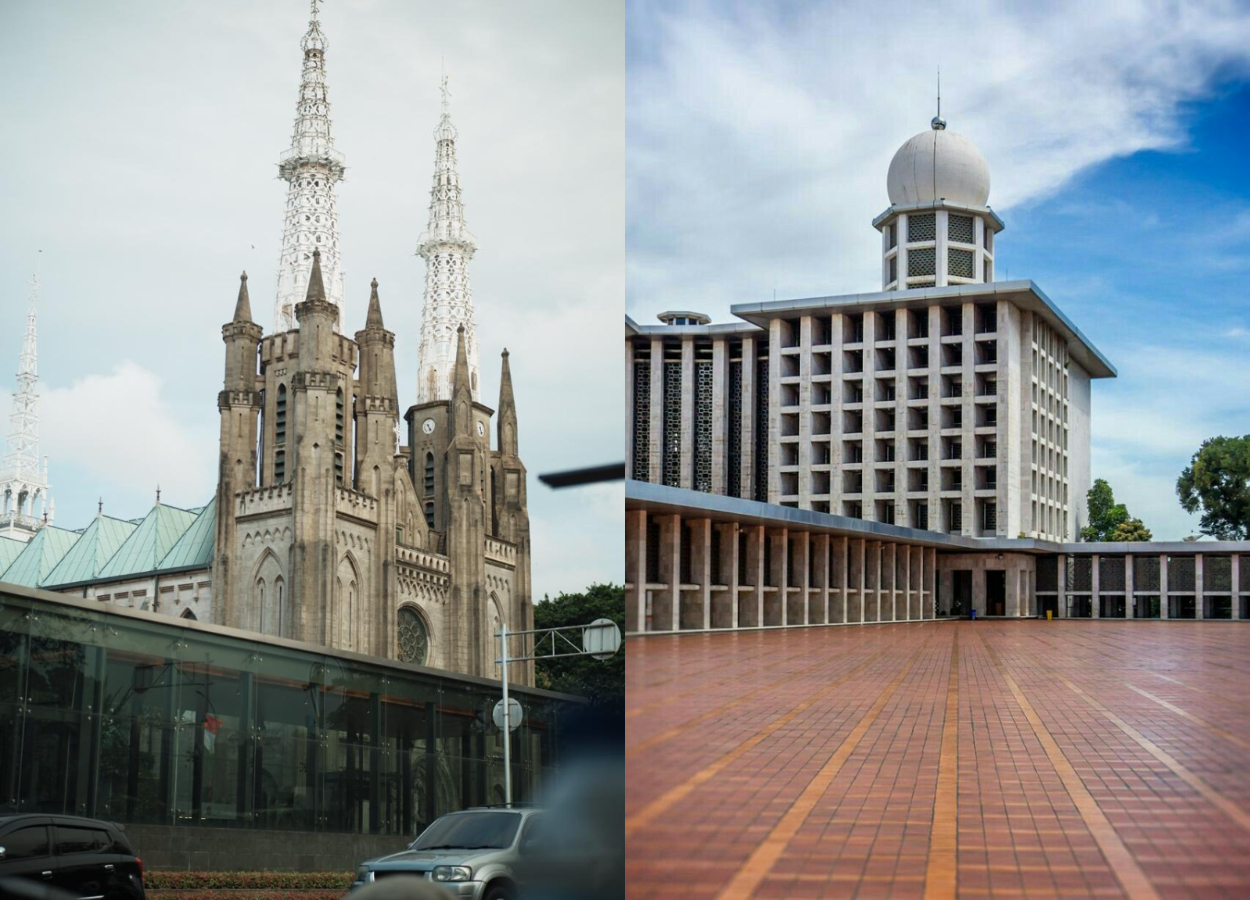 Masjid Istiqlal Sediakan Parkir Buat Jemaat Gereja Katedral Saat Jumat Agung, Aksi Toleransi yang Bikin Merinding!