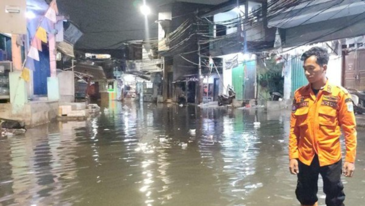 Pluit Terendam Banjir Rob, Air Capai 25 Sentimeter
