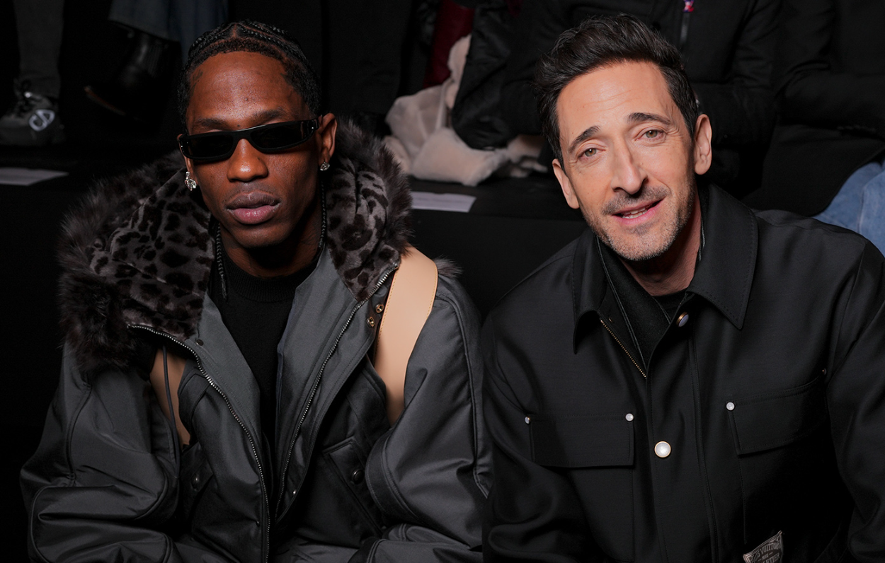 Travis Scott Akui Ingin Berkolaborasi Musik dengan Aktor Adrien Brody