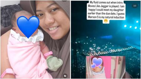 Viral Bumil Alami Pecah Ketuban Saat Nonton Konser Maroon 5 di JIS