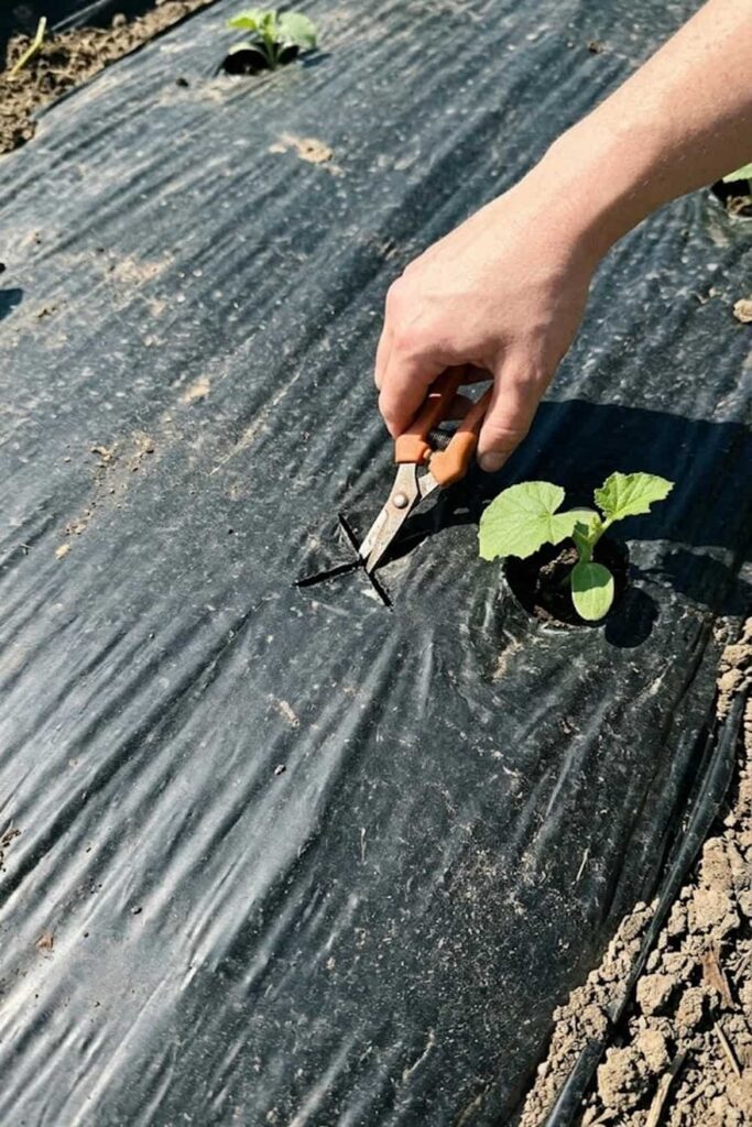 Use Black Plastic Mulch to Trap Vital Heat