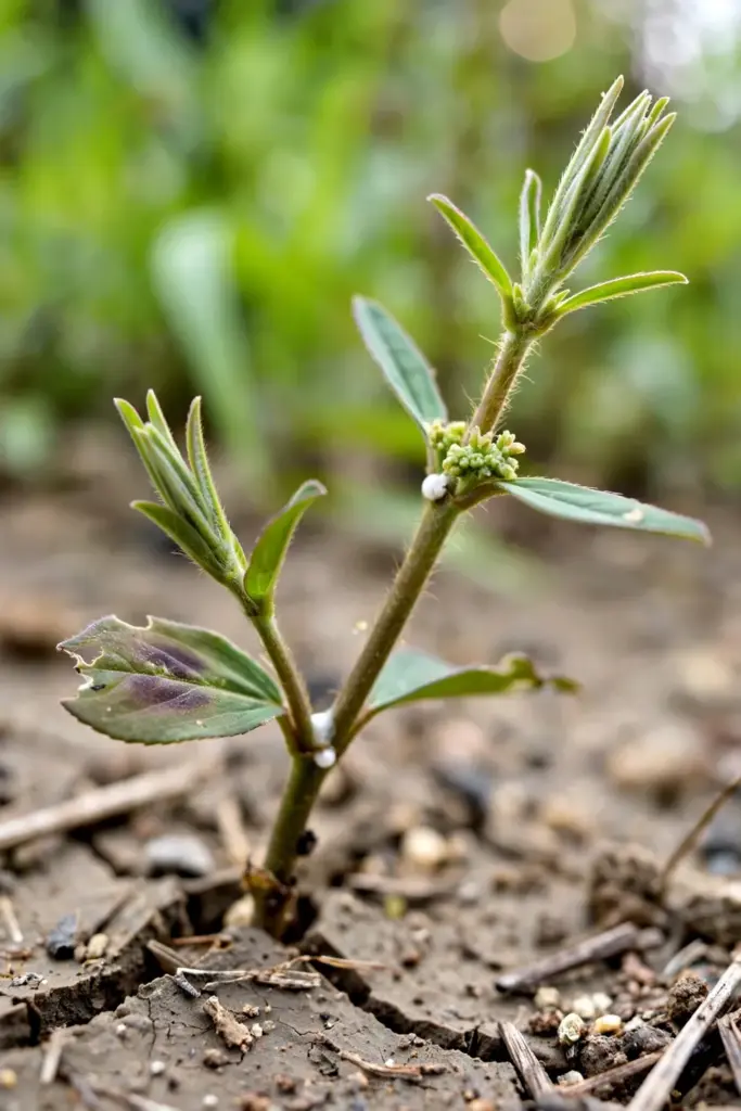 Young patikan kebo shoot tips with tender opposite leaves