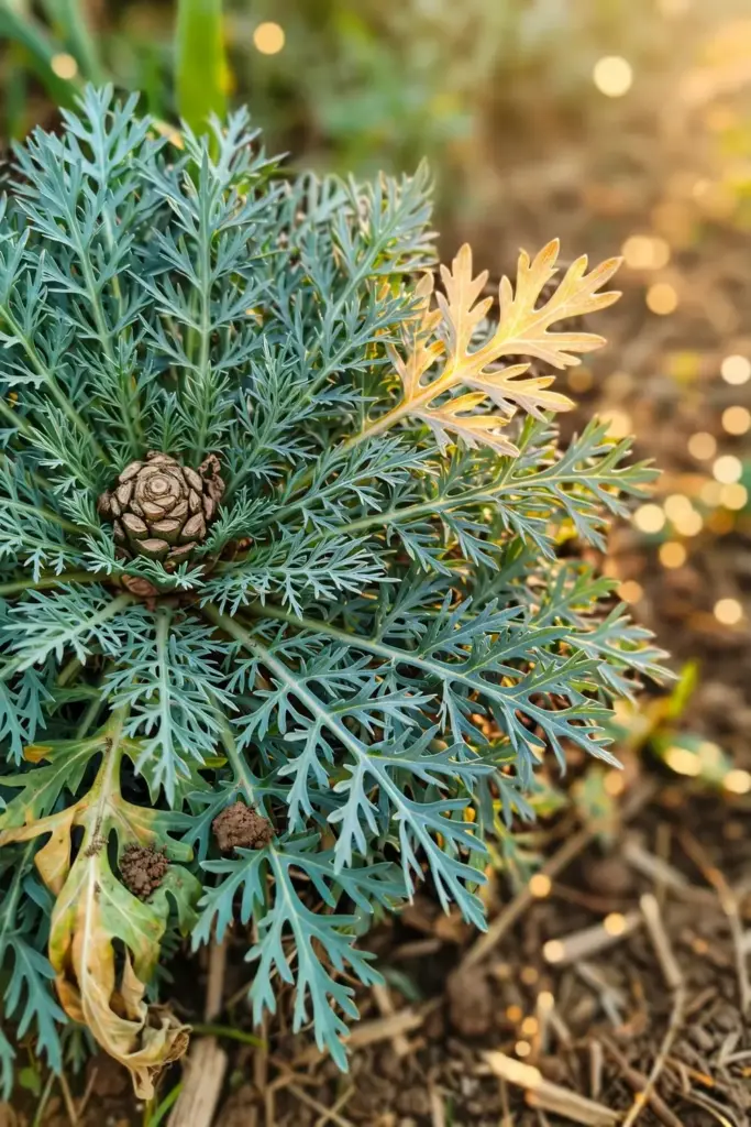Mature ferny asafoetida rosette in its third year of growth