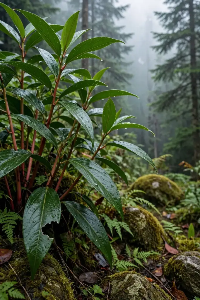 Black cardamom growing in cool shaded mountain understory like its Himalayan home