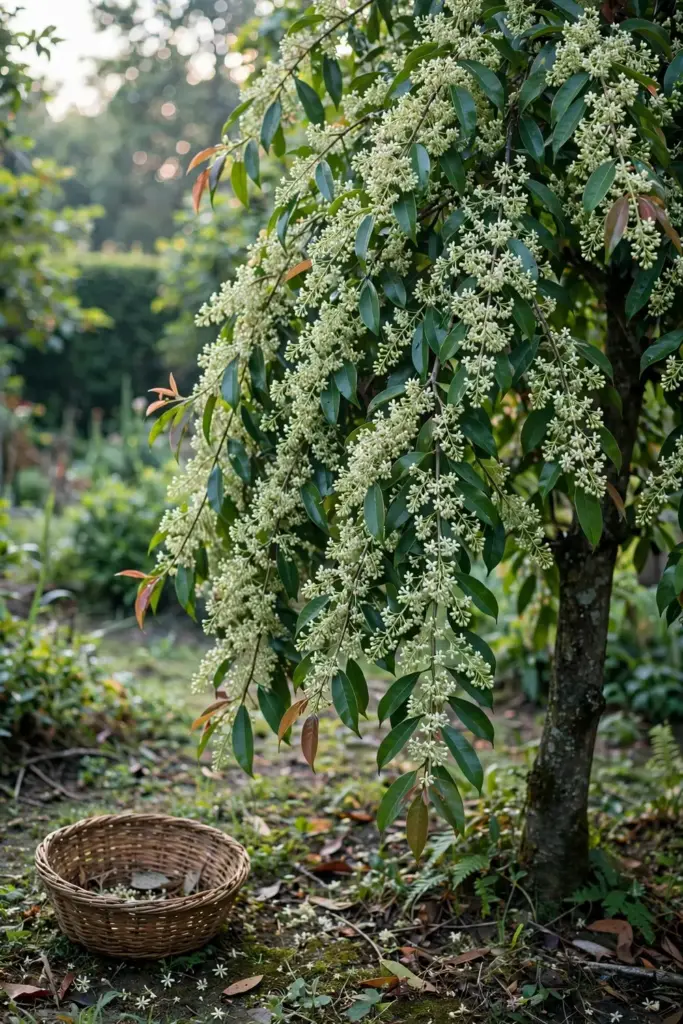 Mature male kokum tree flowering heavily with no fruit set