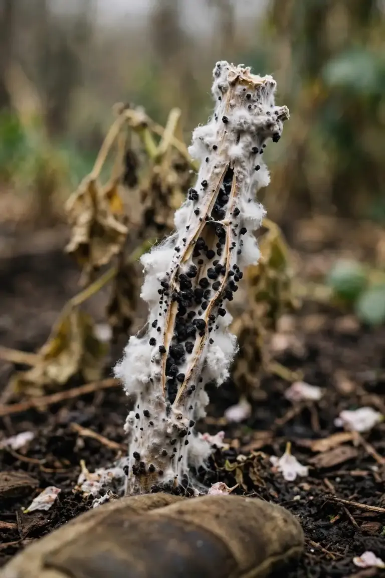 White Mold: 10 Strategies to Tell Sclerotinia From Harmless Soil Mold and Save Your Plants White Mold: 10 Strategies to Tell Sclerotinia From Harmless Soil Mold and Save Your Plants