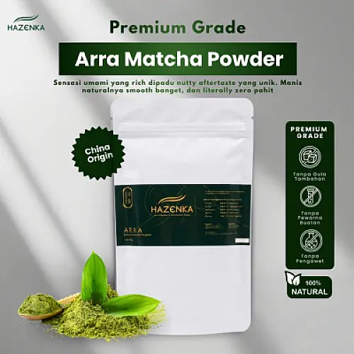 Pure Premium Matcha High Grade by HAZENKA Minuman Matcha pure powder - All varian ARRA
