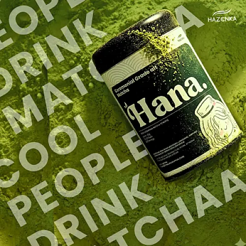 Matcha HANA - pure ceremonial matcha grade by HAZENKA minuman matcha pure powder