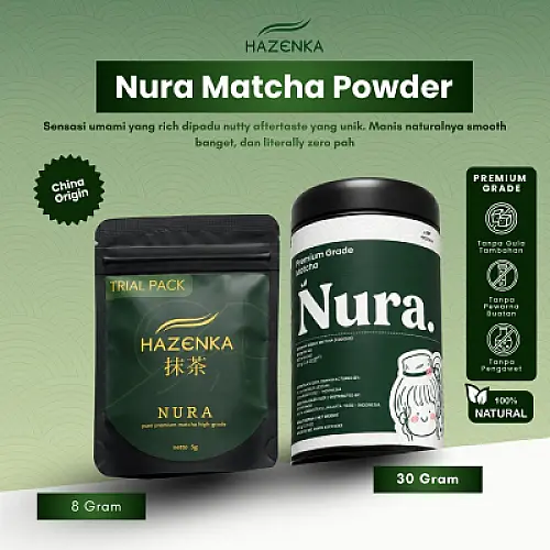 Pure Premium Matcha High Grade by HAZENKA Minuman Matcha pure powder - All Varian NURA