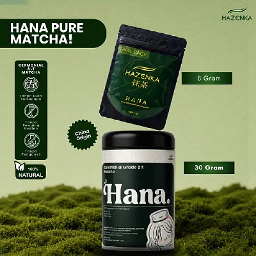 Pure Alt Ceremonial Matcha Grade by HAZENKA Minuman Teh Matcha - All Varian HANA
