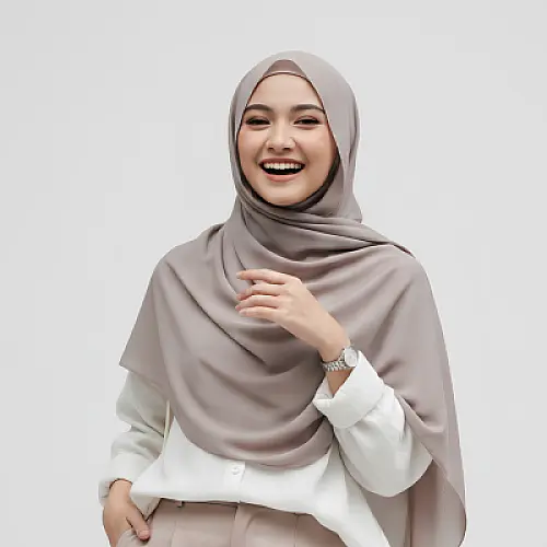 Hurraya - Hijab Pashmina Viscose Modal Premium 180x75 | Hijab Polos Panjang Elegan Pashmina Anti Meleyot Arabian Look Adem