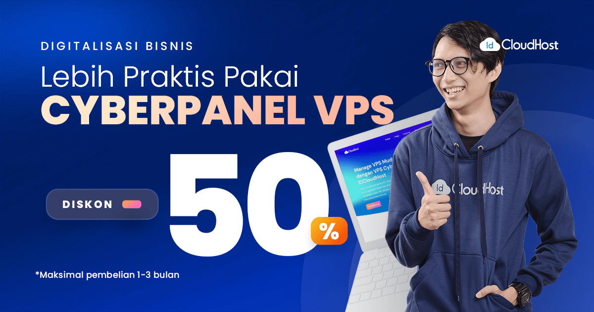 CyberPanel VPS Diskon 50% (Thumbnail)