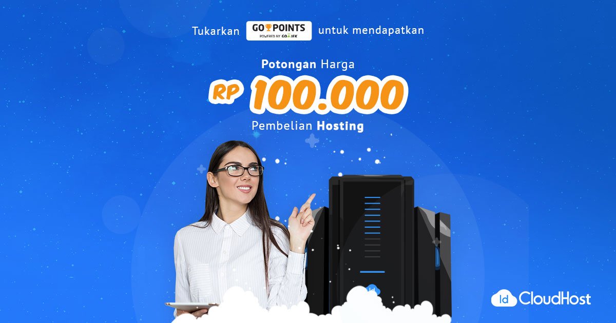 [Go-Points - 1000 pts] Voucher Rp 100.000 Hosting