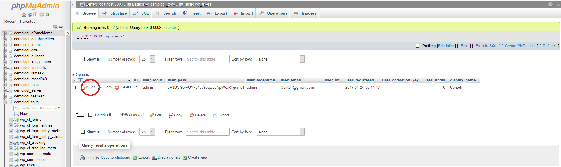Cara Mengganti Password WordPress dari Database