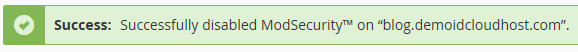 Cara Menggunakan ModSecurity di cPanel