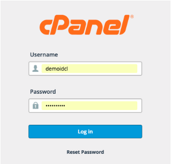 login cPanel