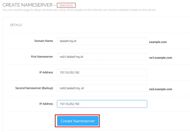 Cara Custom Private NameServer pada Cyberpanel