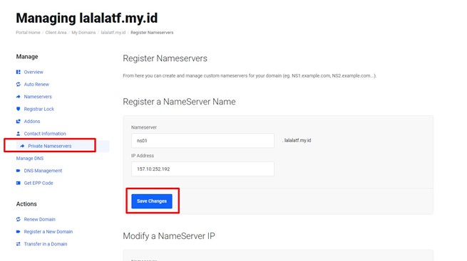 Cara Custom Private NameServer pada Cyberpanel