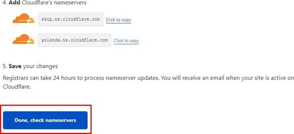cara setting domain di cloudflare