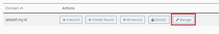 Manage Domain