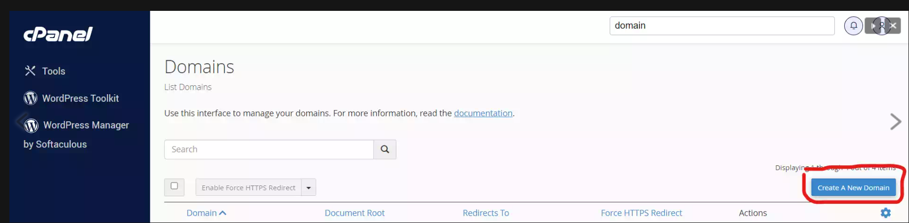 Membuat Subdomain di Theme Jupiter Cpanel 3