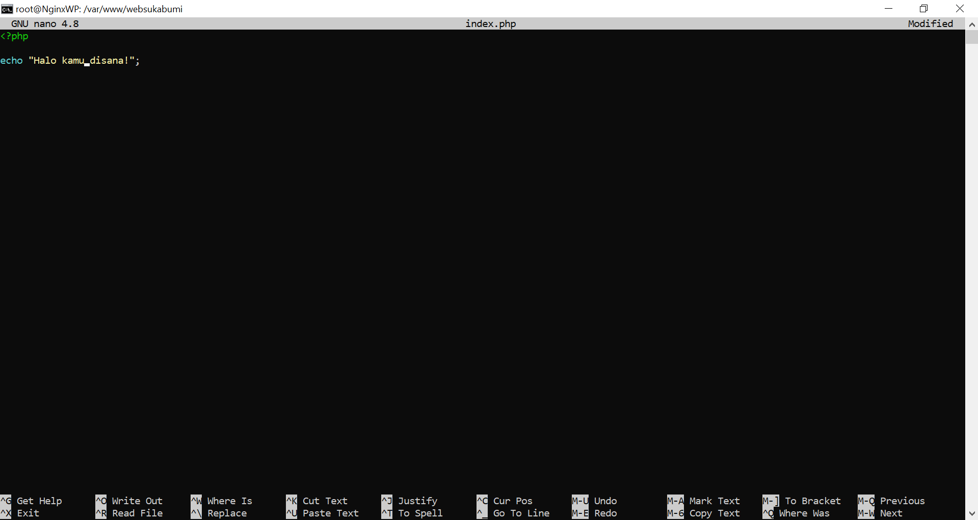 membuat file index.php