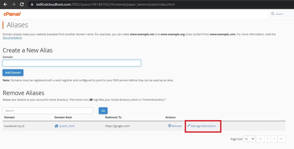 Cara Mengatur Parked Domain Melalui cPanel