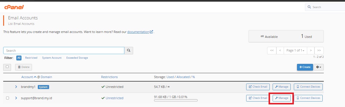 Mengubah Password Email Hosting di cPanel