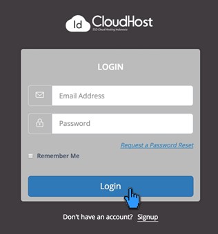 masukkan username dan password
