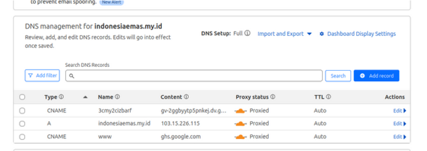 costum domain
