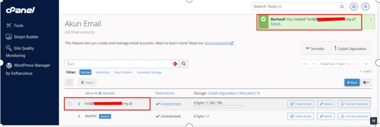 Create Email cPanel pada Addon Domain Hosting (Terbaru)