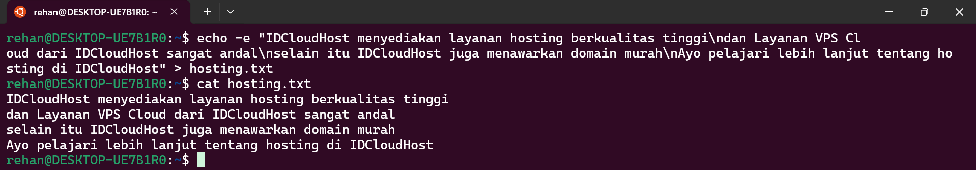 Membuat file txt