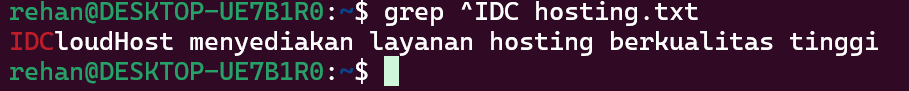 Menggunakan grep Linux