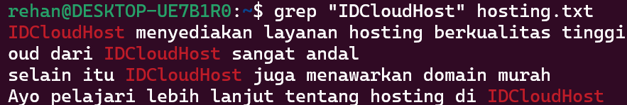 Menggunakan grep secara sederhana di Linux