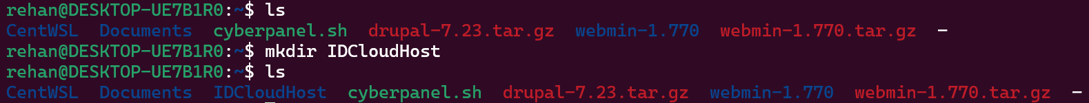 Perintah Linux mkdir