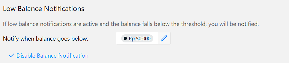 Proses mengaktifkan notifikasi selesai