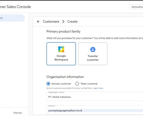 Untuk cara aktivasi Google Workspace silakan login