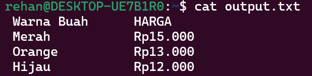 hasil command cat linux