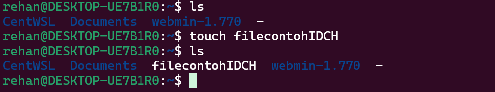 command touch