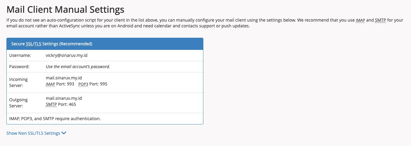 Cara Melakukan Setup SMTP Email pada Mail Client