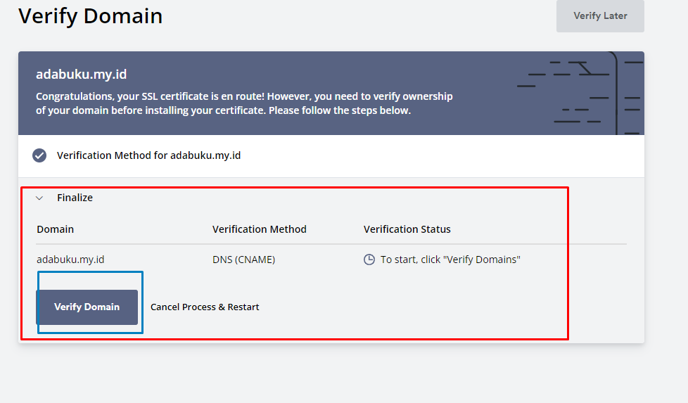 Validasi SSL