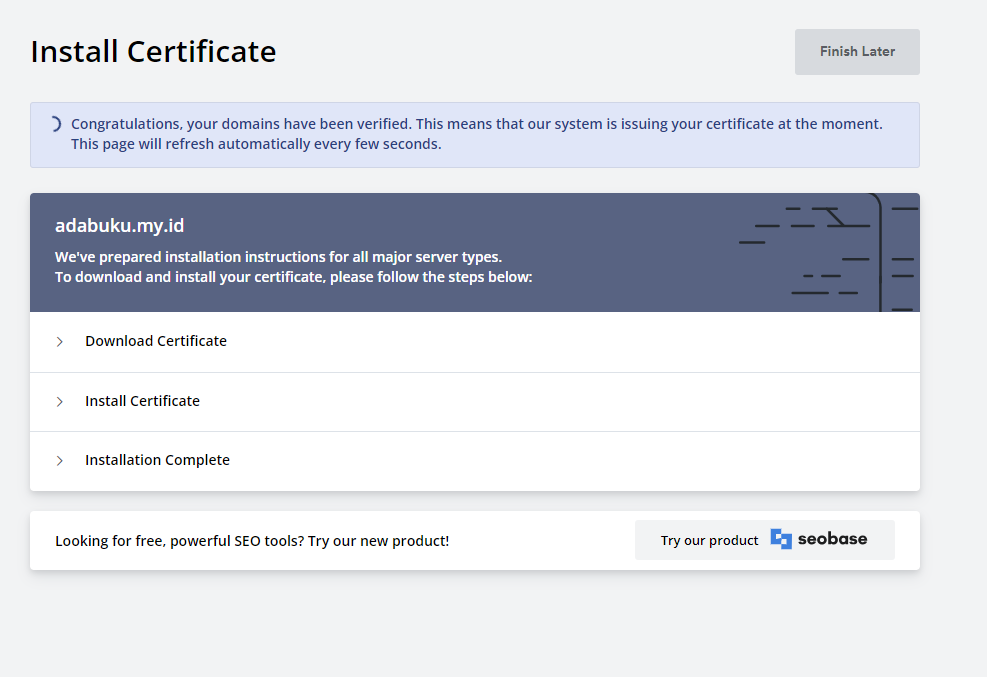 Validasi SSL