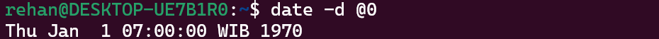 awal mula waktu unix