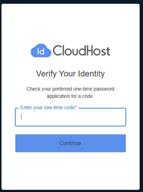 mfa console idcloudhost