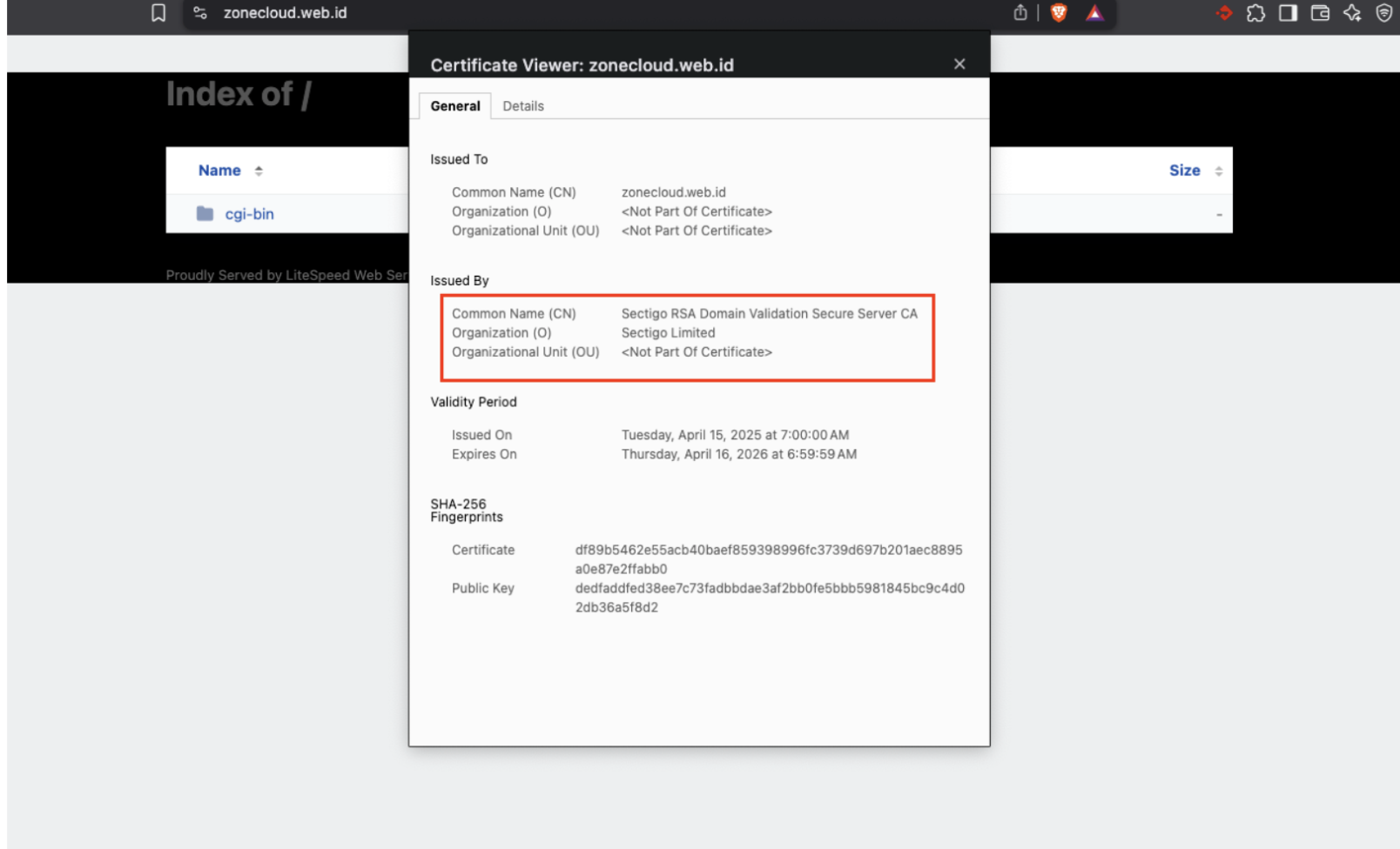 install ssl comodo