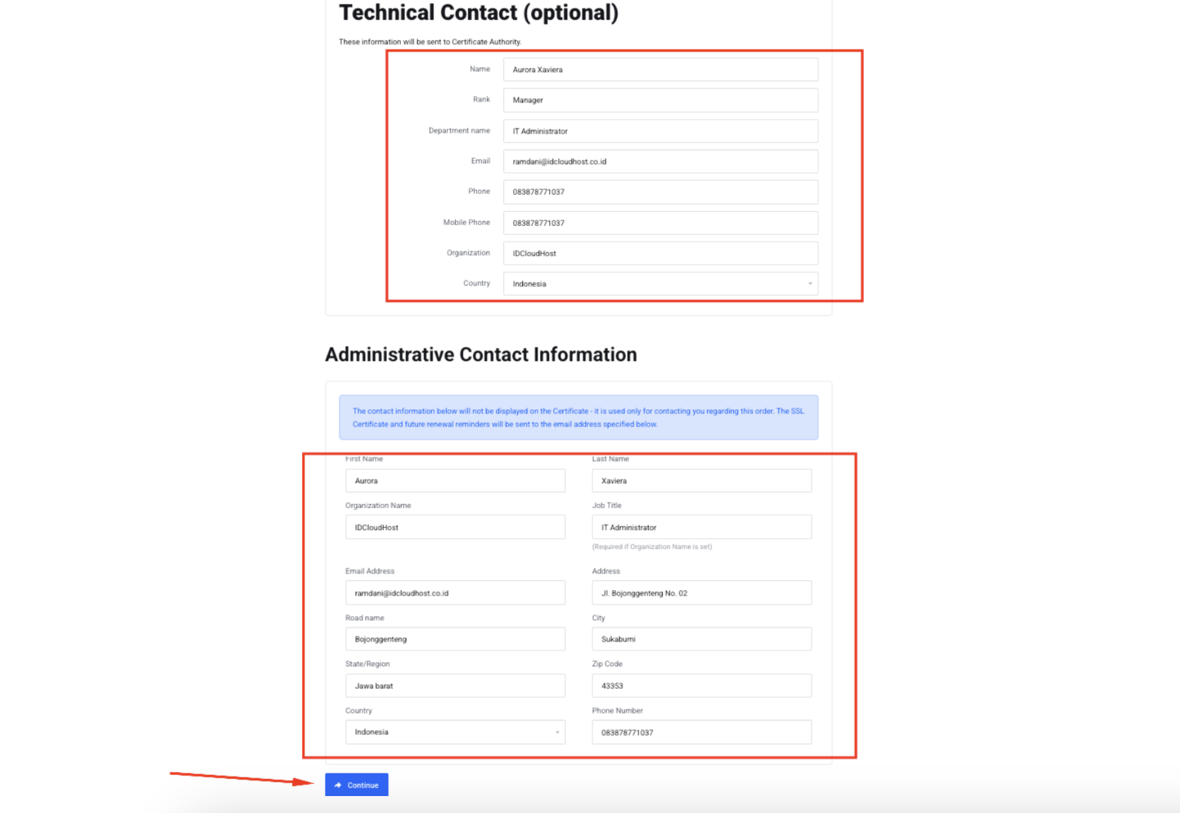 Konfigurasi SSL Comodo (Sectigo) di IDCloudHost