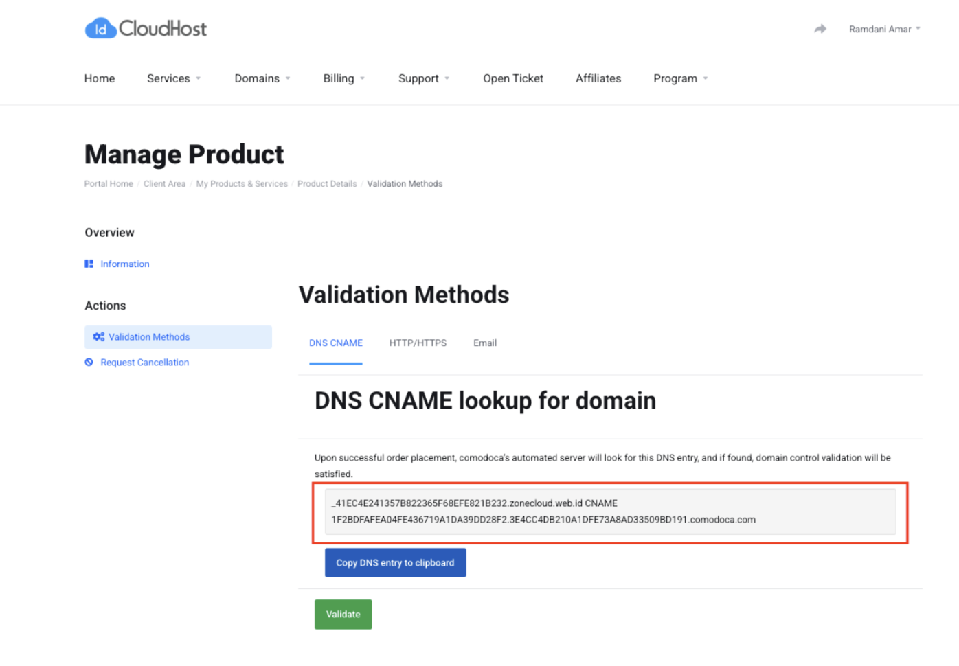 Konfigurasi SSL Comodo (Sectigo) di IDCloudHost