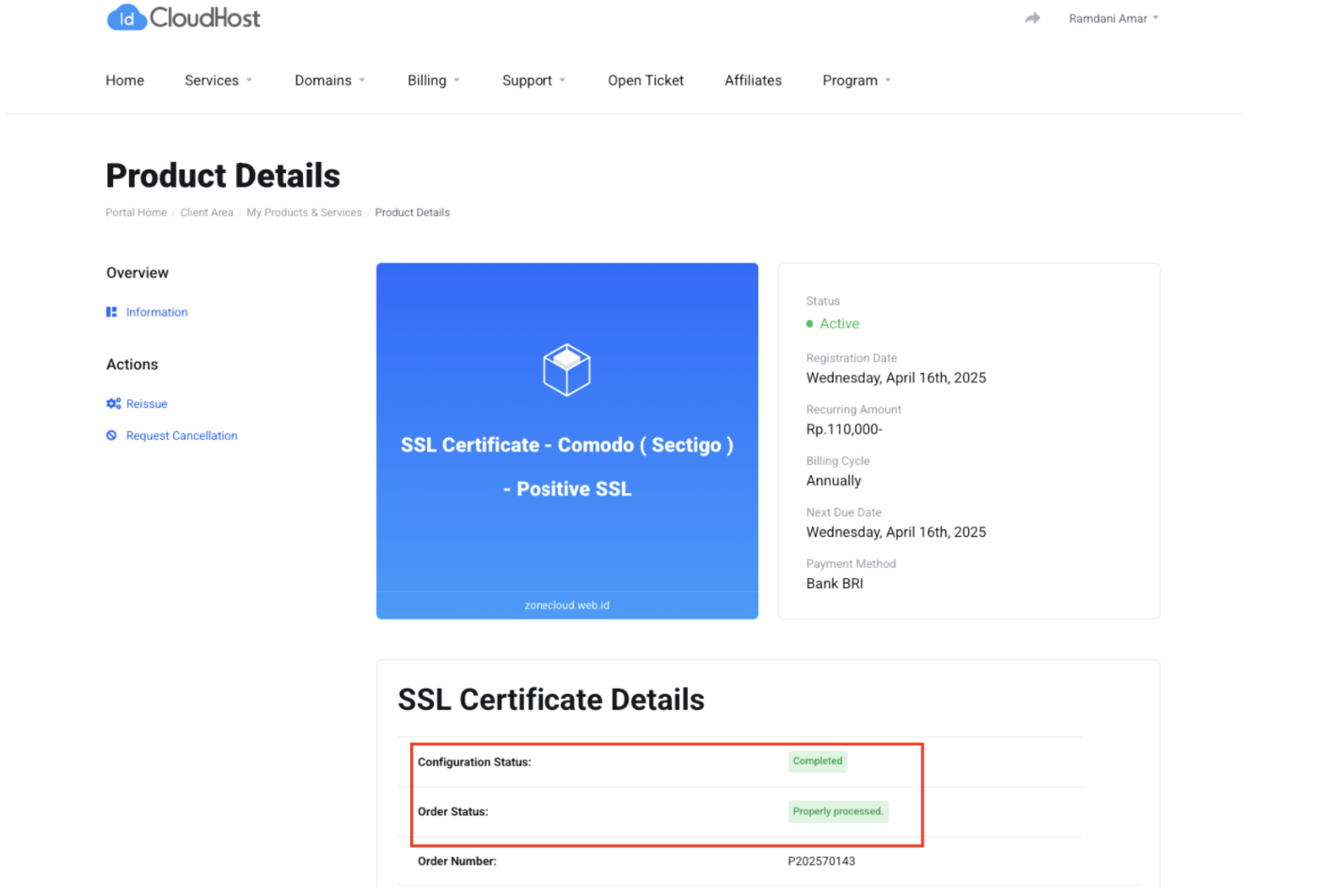 Konfigurasi dan Instalasi SSL Comodo di VPS Stack LEMP IDCloudHost