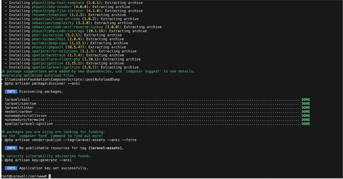 install laravel